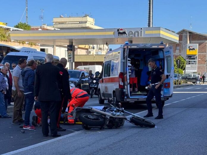 incidente moto pizzo