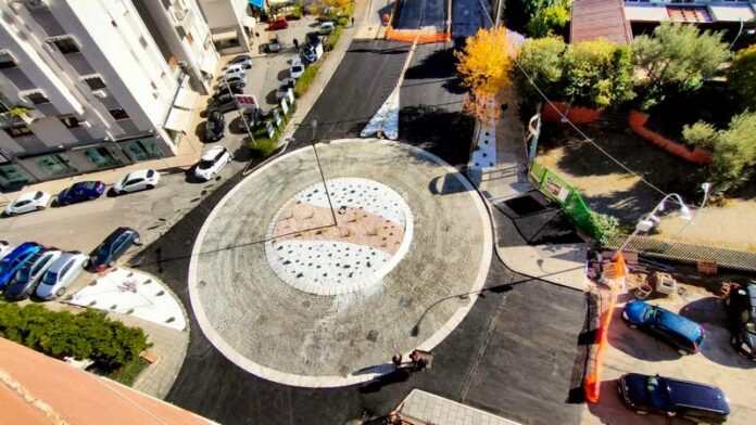 la rotatoria di Città 2000 che sarà inaugurata domani