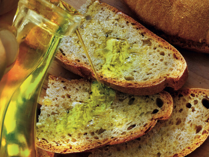 olio d'oiva pane