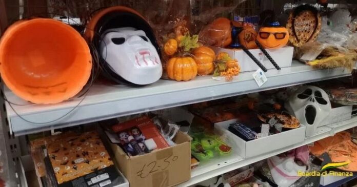 prodotti halloween sequestrati gdf