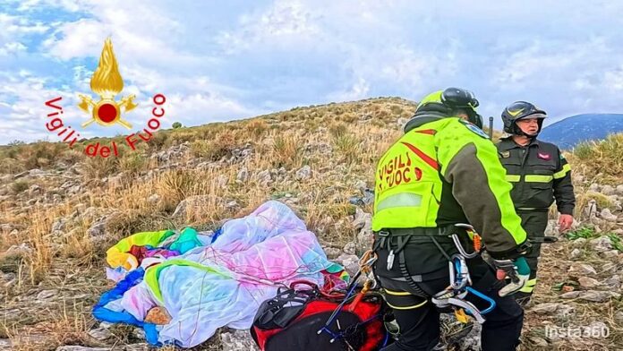 recupero pilota parapendio