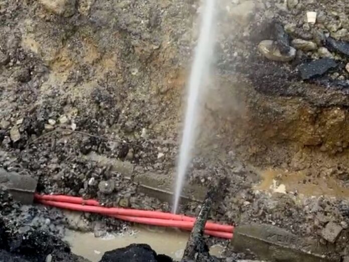 rottura idrica cassano