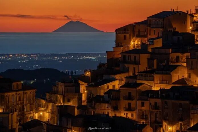 stromboli visto da tiriolo