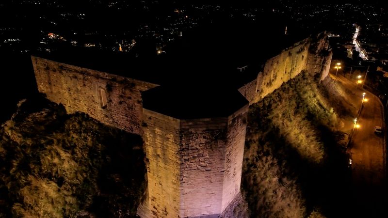il Castello con la nuova illuminazione