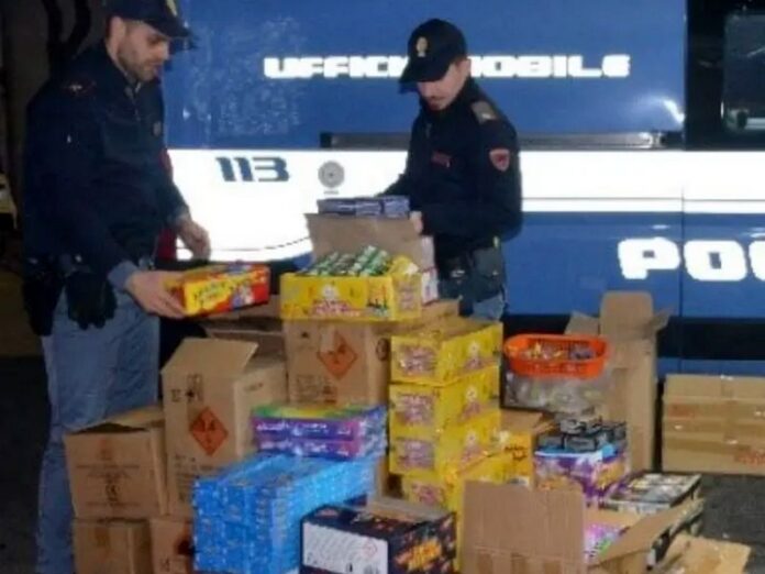 sequestro materiale pirotecnico