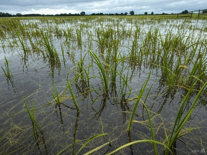 agricoltura terreno allagato