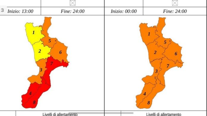 allerta arancione meteo