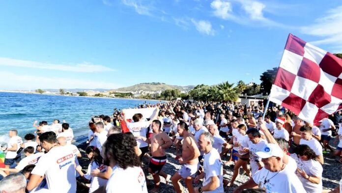 tuffo capodanno reggio 2025