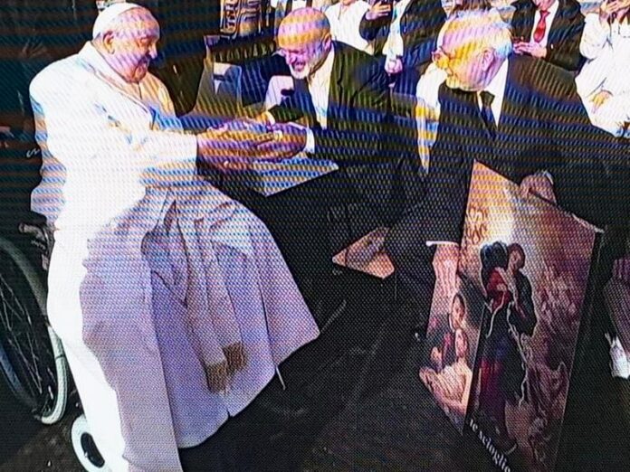 benedizione quadri papa francesco