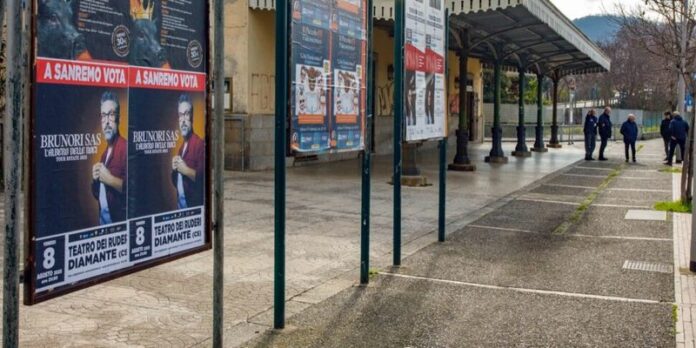 brunori manifesti sanremo a cosenza