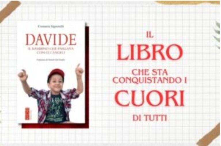 “Davide – Il bambino che parlava con gli angeli”, venerdì il libro presentato dall’associazione  Rachele Nardo-LLFF