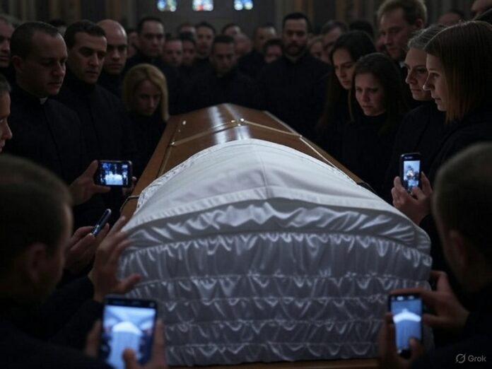 funerali cellulari selfie bara