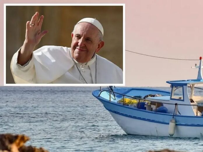 papa francesco pescherecci ansa