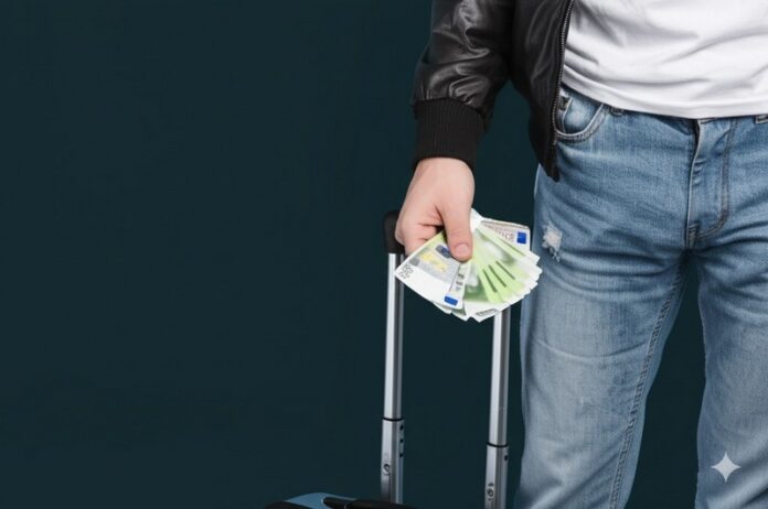 viaggiatore turista viaggio soldi