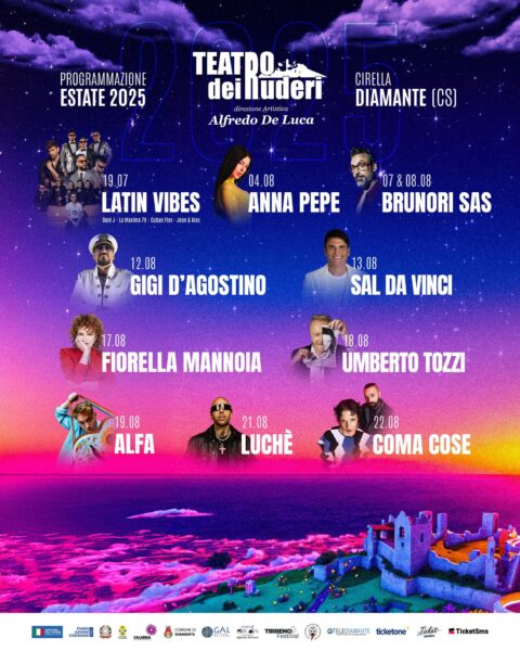 Al via il Festival del Teatro dei Ruderi di Diamante: una delle programmazioni estive più attese del Mezzogiorno