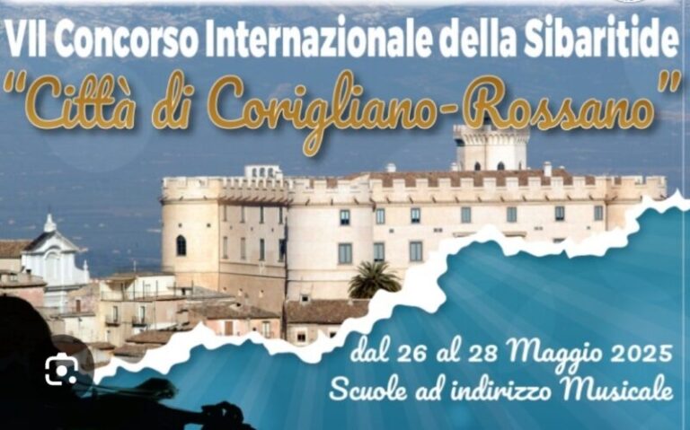 Al via la settima edizione del Concorso Internazionale della Sibaritide “Città di Corigliano Rossano”,