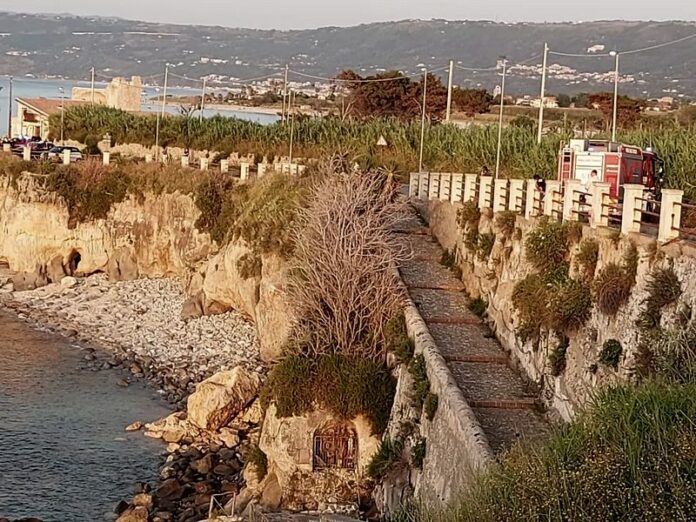 Briatico crollo costone