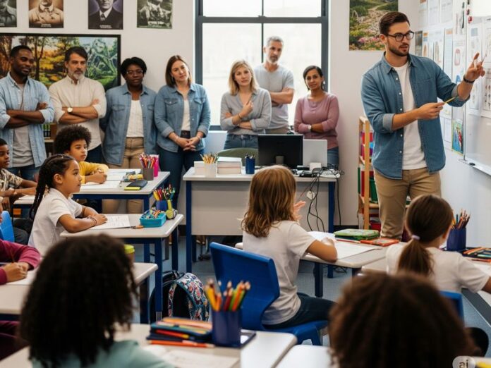 classe alunni bambini educazione