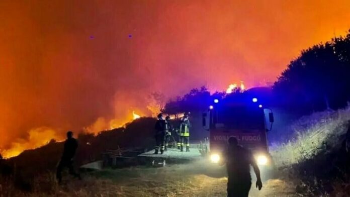 incendio calabria
