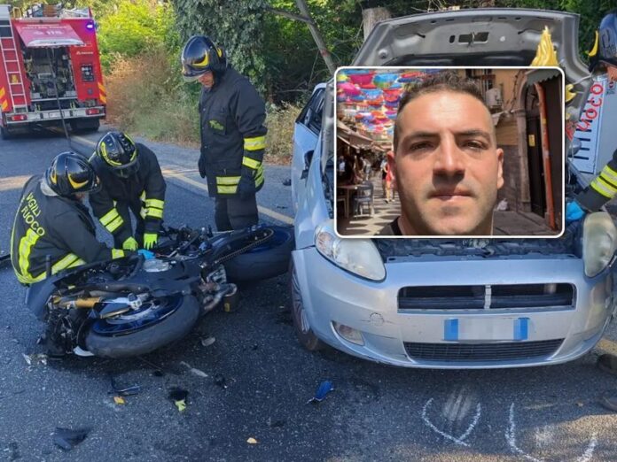 incidente auto moto sonza sud catanzaro