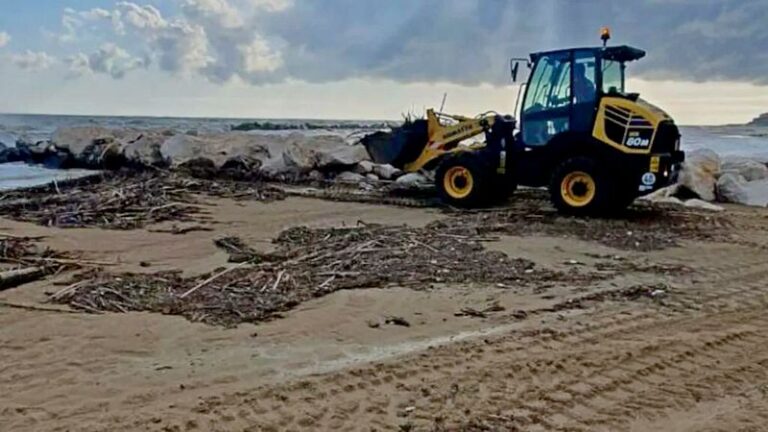 ruspa spiaggia pulizia