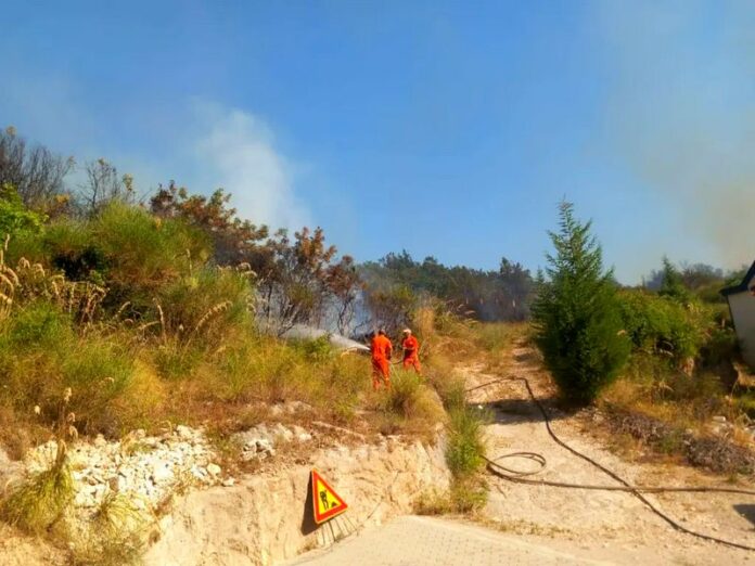 Incendio Mendicino cimitero