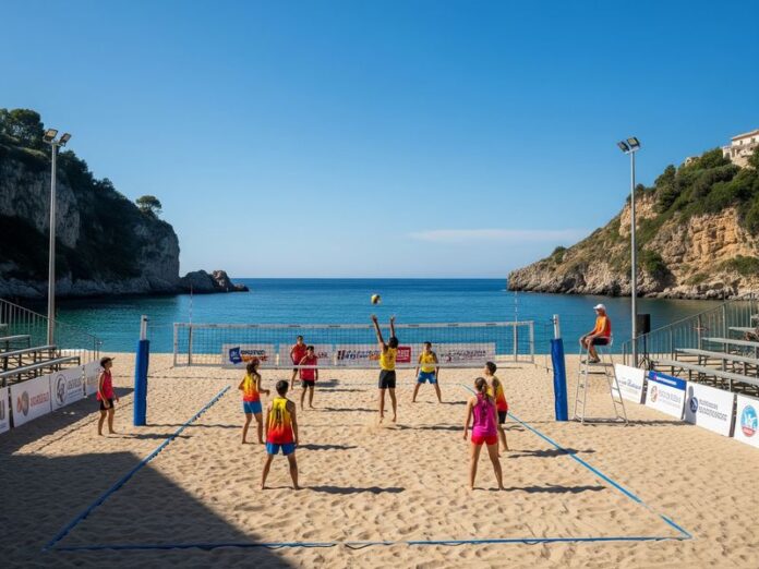 beach volley_ai generated