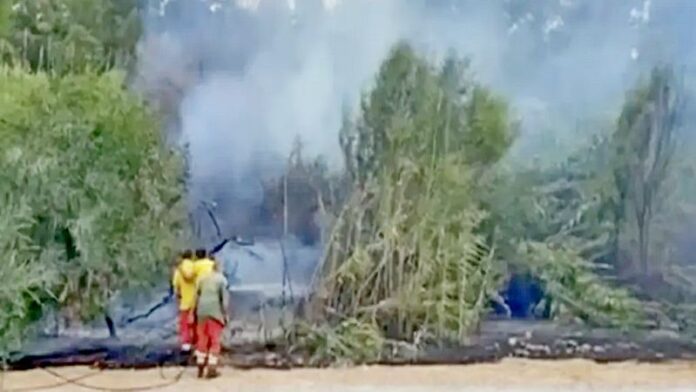 incendio pineta villapiana