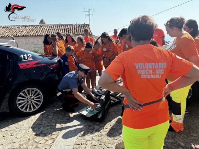 Carabinieri Crotone iniziativa protezione civile Strongoli