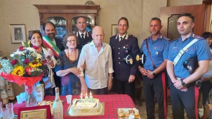 Gasperina 100 anni ex carabiniere Macrina