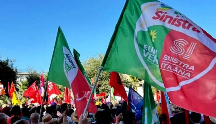 alleanza verdi sinistra bandiere