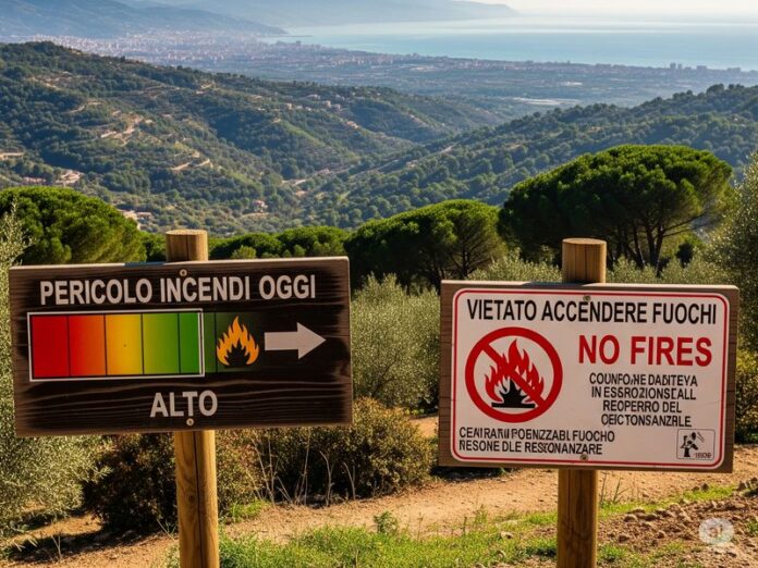 avvisi divieti fuoco