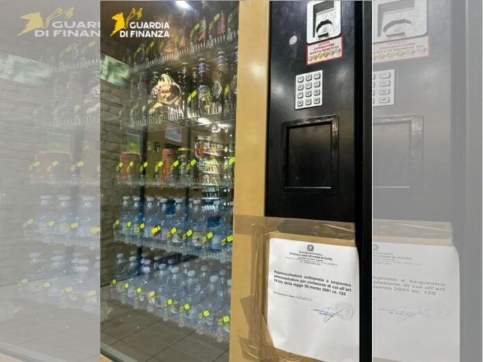 distributori automatici sequestrati cosenza