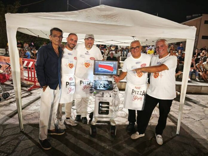 ecografo beneficenza pizza praia