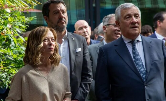 Meloni, Salvini e Tajani