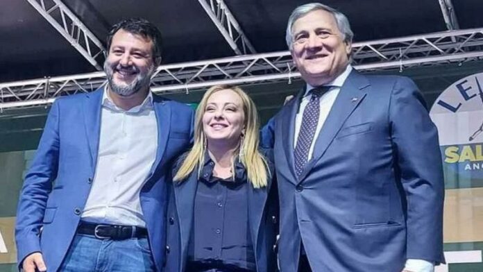 salvini meloni tajani