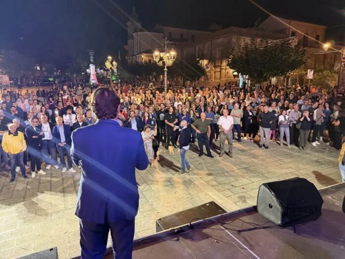 tridico comizio elettorale