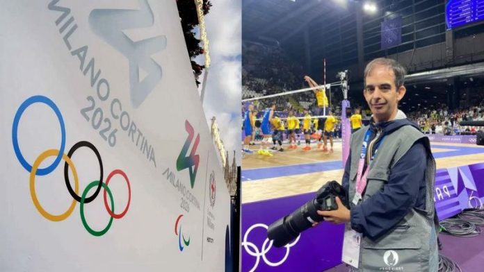 olimpiadi invernali milano cortina+giornalista golia