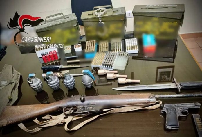 sequestro arsenale armi zungri