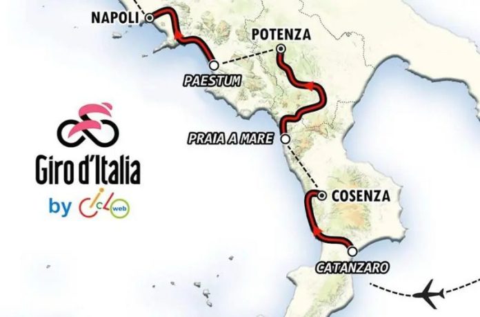 Percorso Giro dItalia 2026 Calabria