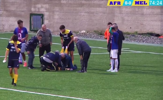 malore giocatore melito