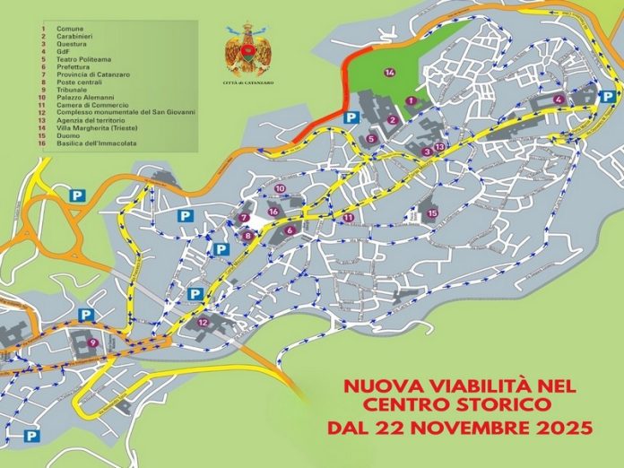 mappa viabiità catanzaro