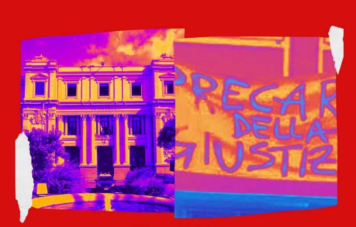 precari giustizia sit-in a Catanzaro