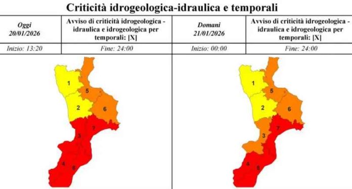 ciclone harry allerta rossa calabria