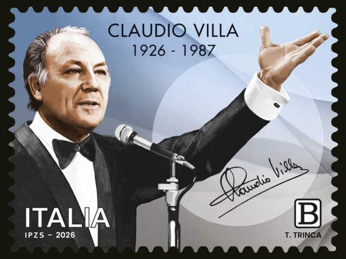 francobollo centenario claudio villa