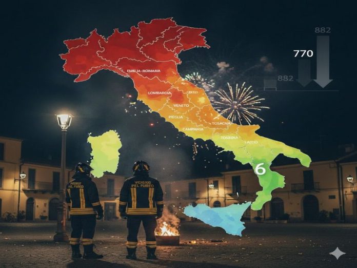 interventi vigili del fuoco capodanno