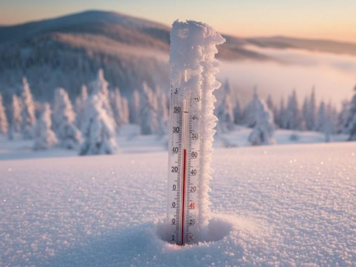 neve gelo freddo termometro