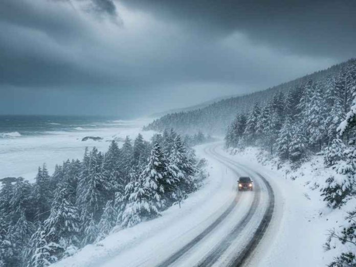 neve vento mare tempesta