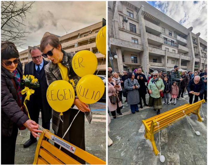 panchina giulio regeni rende