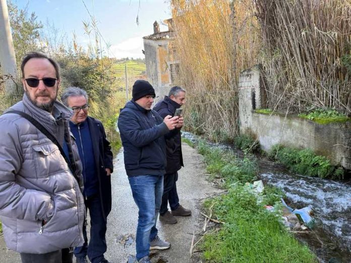 Cassano sopralluogo Fiume Eiano